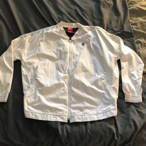 Nike Ladies White Windbreaker Jacket